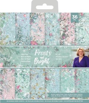 Crafters Companion - Frosty and Bright - 6" Paper Pack
