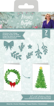 Crafters Companion - Frosty and Bright Metal Die Christmas Tree Foliage - Stanze