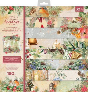 Crafters Companion - Tis the Season - 12" Paper Pack