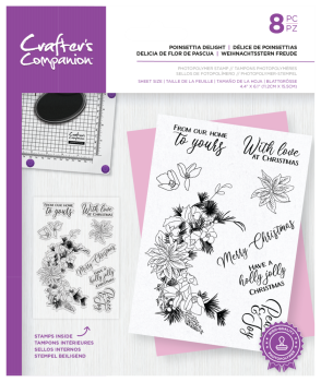 Crafters Companion - Poinsettia Delight - Clear Stamps