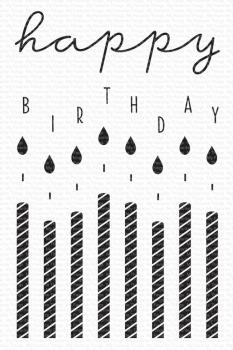 My Favorite Things Stempelset "Happy Birthday Candles" Clear Stamp