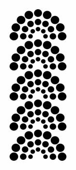 The Crafters Workshop -Slimline Stencil - Rainbow Dots  - 4x9" - Schablone