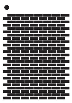 Creative Expressions - Stencil - Brick Wall Small - Schablone