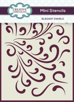 Creative Expressions - Stencil -  Elegant Swirls  - Schablone
