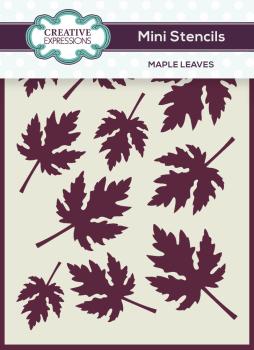 Creative Expressions - Stencil - Maple Leaves - Schablone