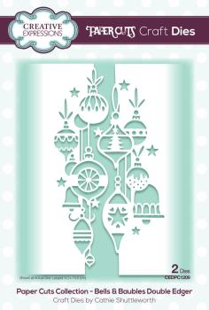 Creative Expressions - Paper Cuts Craft Dies -  Bells & Baubles Double Edger  - Stanze