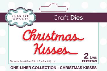 Creative Expressions - Paper Cuts Craft Dies - One-liner Collection - Christmas Kisses - Stanze