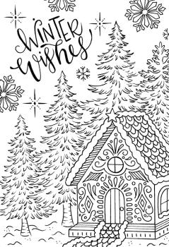 Creative Expressions - Clear Stamp A6 - Gingerbread Cott - Stempel