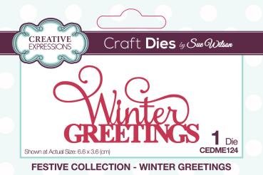 Creative Expressions - Craft Dies -  Festive Mini Expressions Winter Greetings - Stanze