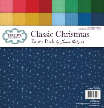Creative Expressions - Paper Pack 8x8 Inch - Classic Christmas 