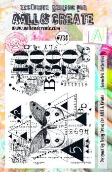 AALL and Create - Stamp - Geometric Butterflies - Stempel A5