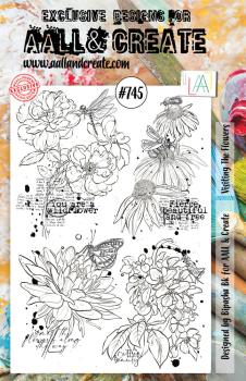 AALL and Create - Stamp -  Visiting The Flowers  - Stempel A5