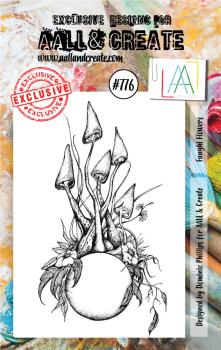AALL and Create - Stamp - Funghi Flowers - Stempel A7