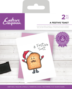 Crafters Companion - A Festive Toast - Clear Stamps