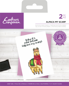 Crafters Companion - Alpaca my Scarf - Clear Stamps
