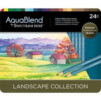 Spectrum Noir - AquaBlend Pencils - " Landscape " - 24 Aquarellstifte 