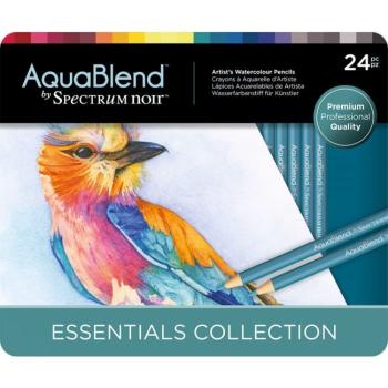 Spectrum Noir - AquaBlend Pencils - "Essential" - 24 Aquarellstifte 
