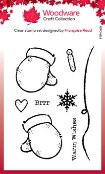 Woodware - Clear Stamps - Gloves - Stempel 