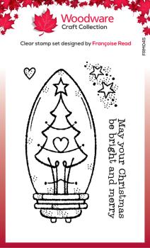 Woodware - Clear Stamps - Tree Light Bulb - Stempel 
