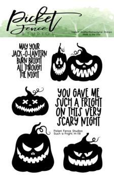 Picket Fence Studios - Clear Stamp - "Such a Fright " - Stempel 