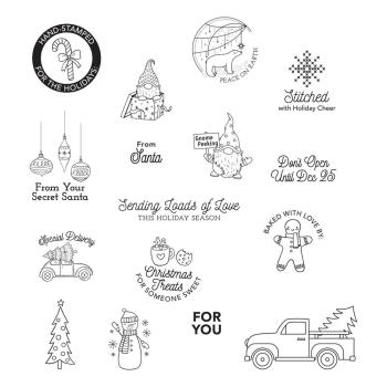 Spellbinders Stempelset - "Handmade Gift Tags" - Silikonstempel