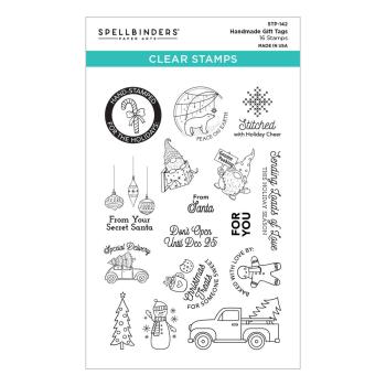 Spellbinders Stempelset - "Handmade Gift Tags" - Silikonstempel