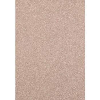  Florence - Glitzerpapier 5 Bogen A4 - Champagner - Selbstklebendes Glitzerpapier 