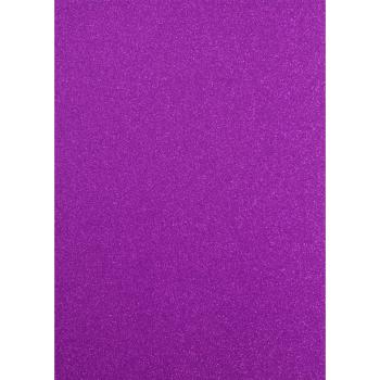  Florence - Glitzerpapier 5 Bogen A4 - Lila - Selbstklebendes Glitzerpapier 