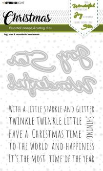 Studio Light -  Stempel mit Stanze Joy Star & Wonderful