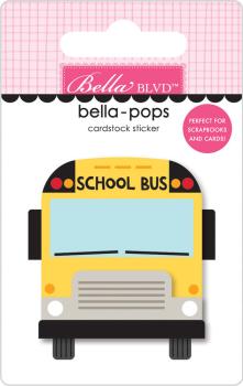 Bella BLVD - Bella Pos - School Is Cool School Bus -3 D Sticker