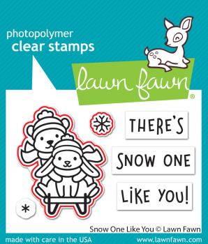Lawn Fawn Craft Dies - "Snow One Like You" - Stanzen