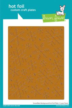 Lawn Fawn Hot Foil Plate - "Snowflake background " - Heißfolienplatte