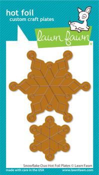 Lawn Fawn Hot Foil Plate - "Snowflacke Duo " - Heißfolienplatte