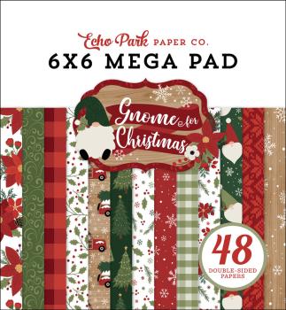 Echo Park - Cardmakers Mega Pad 6x6" - "Gnome For Christmas" - Paper Pack