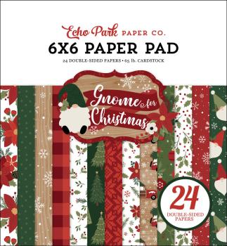 Echo Park - Paper Pad 6x6" - "Gnome For Christmas" - Paper Pack