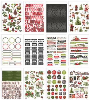 Simple Stories -  Simple Vintage Christmas Lodge - Sticker Book
