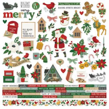 Simple Stories -  Stories Hearth & Holiday  - Cardstock Sticker 