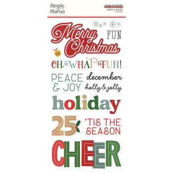 Simple Stories -  Hearth & Holiday  - Foam Stickers 