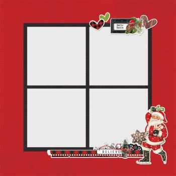 Simple Stories - Simple Vintage Christmas Lodge  - Stanzteile