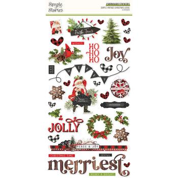 Simple Stories - Simple Vintage Christmas Lodge - Chipboard Sticker 