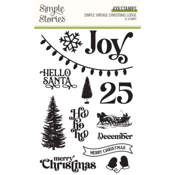 Simple Stories -  Simple Vintage Christmas Lodge - Clearstamp - Stempel