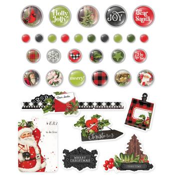 Simple Stories   Simple Vintage Christmas Lodge  Decorative Brads