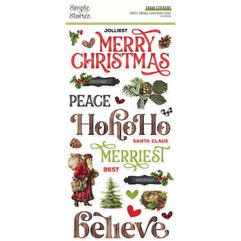 Simple Stories -  Simple Vintage Christmas Lodge  - Foam Stickers 