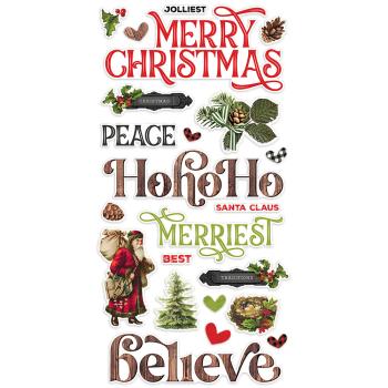 Simple Stories -  Simple Vintage Christmas Lodge  - Foam Stickers 