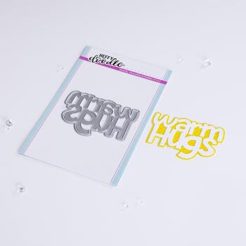 Heffy Doodle - Cutting Dies - Warm Hugs Jumbo Sentiment - Dies - Stanze  