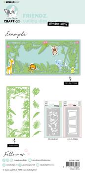 Creative Craft Lab - Studio Light - Dies - Slimline Tropical Leaves  - Stanze 