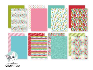 Creative Craft Lab - Studio Light - Paper Pad - Holly Jolly  - Papier Pack 
