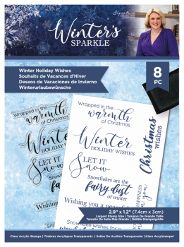Crafters Companion - Winter Holiday Wishes - Clear Stamps