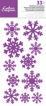Crafters Companion - Foam Bumper Pack - Sensational Snowflakes - Aufkleber- Sticker 