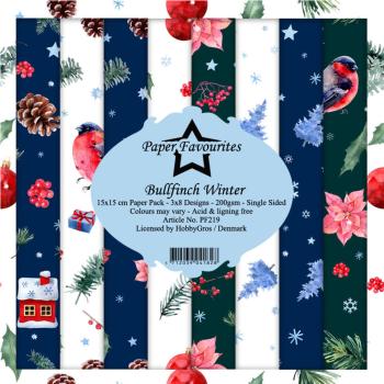 Paper Favourites - "  Bullfinch Winter  " - Paper Pack - 6x6 Inch